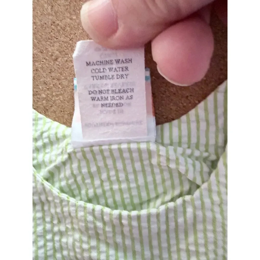 Southern sunshine 100% cotton baby romper jumper one piece smocked gingham 9 Mon